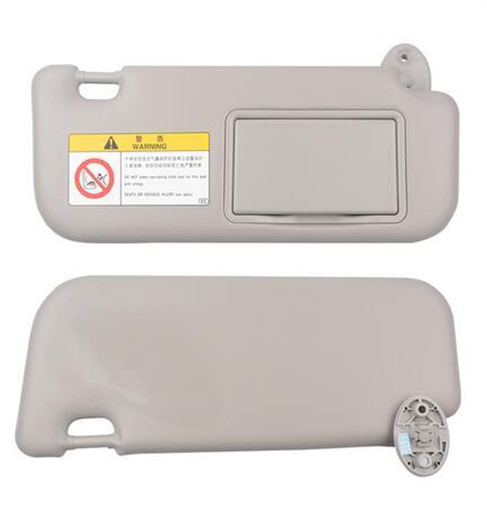 XUBOR Auto-Sonnenblende, for Toyota, for Corolla 2014–2017, mit Make-up-Spiegel, Autozubehör, Beige, Grau Auto-Sonnenblende(A Pair Gray) von XUBOR