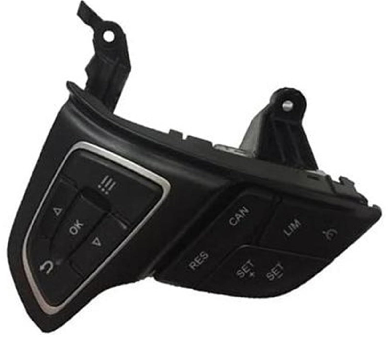 XUBOR Auto-Tempomat-Taste, for Focus, MK3, for Ecosport, for Kuga, Multifunktions-Lenkrad, Auto-Tempomat-Schalter, automatische Geschwindigkeitsbegrenzungstaste mit Kabel Auto-Lenkradschalter(BLACK Wi von XUBOR