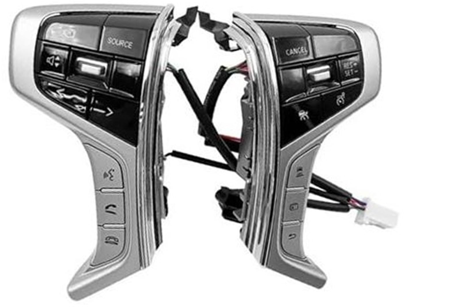 XUBOR Auto-Tempomat-Taste, for Mitsubishi, for Pajero Sport, for Outlander, for Delica L200 Auto-Tempomat-Schalter, Lenkrad, Multimedia-Audio-Taste Auto-Lenkradschalter von XUBOR