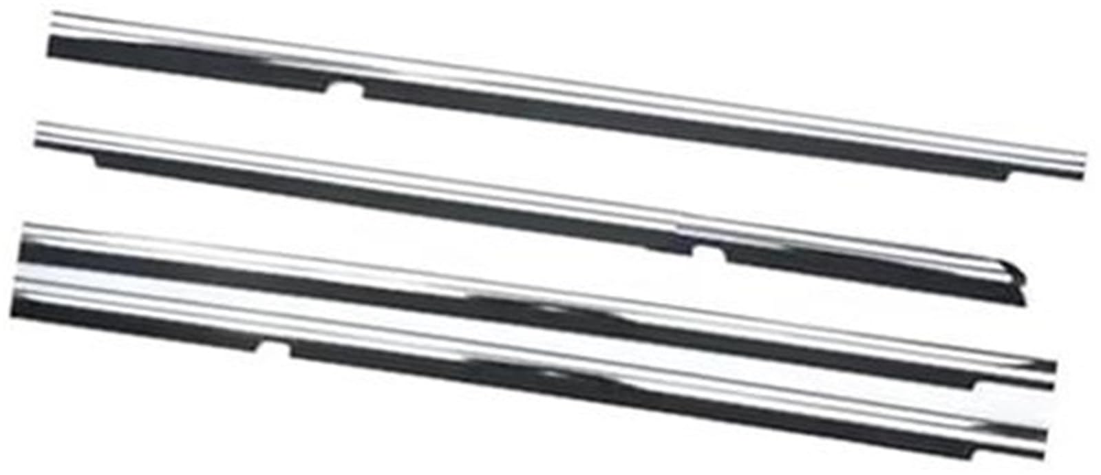 XUBOR Autotürkantenschutz, for Hyundai, IX35 2010-2015, 4-teilig, Außenfensterglas, Gummiglas-Dichtungsstreifenschutz Dichtungsstreifen für Fensterleisten(Black Chrome Outside) von XUBOR