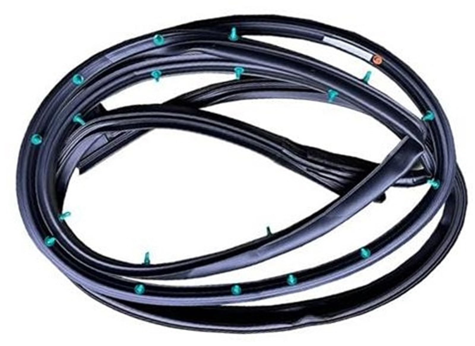 XUBOR Autotürkantenschutz, for Hyundai, for Veloster 5.0 2012-2017 82130-2V000 82140-2V000 83140-2V000 Karosserietürgummi Dichtungsstreifen für Fensterleisten(Black Front Right) von XUBOR