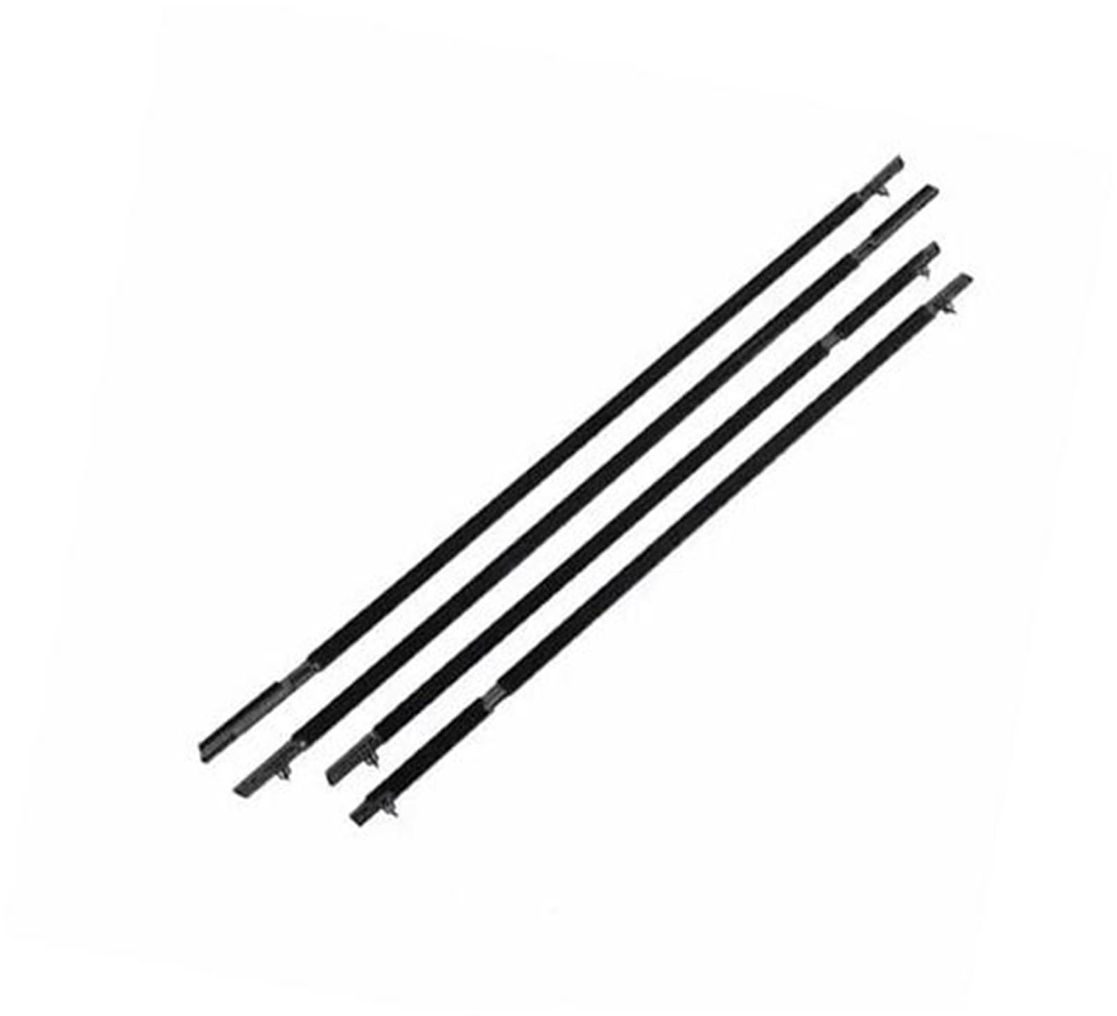 XUBOR Autotürkantenschutz, for Toyota, for Sienna XL30 2011 2012 2013 2014 2015 2016-2020 Autofensterleistentür Dichtungsstreifen für Fensterleisten(Black 4pcs) von XUBOR