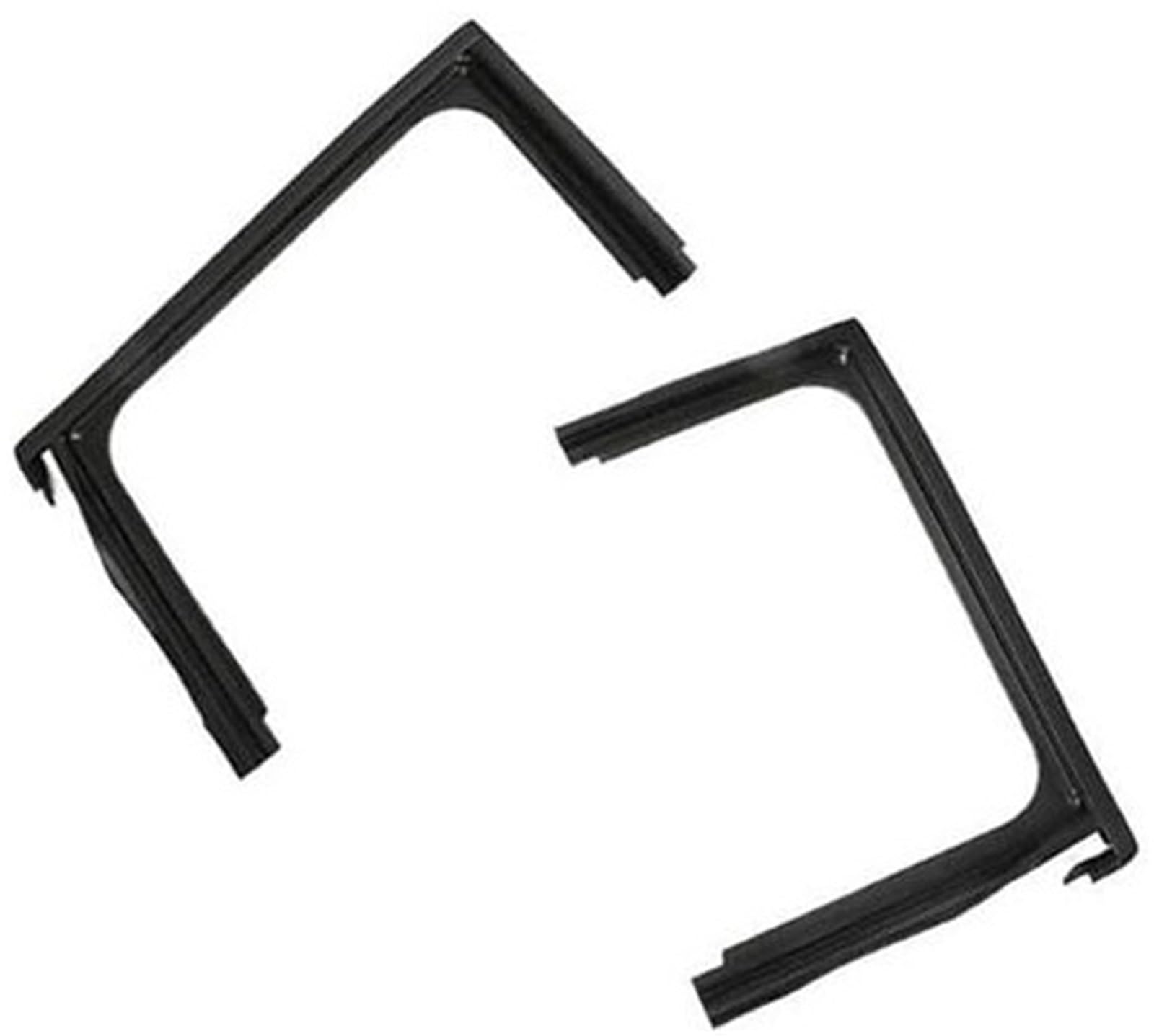 XUBOR Autotürkantenschutz Autofenster Obere Gummileiste Abdichtung Türglasheber Führungsnut Schmutzfängerdichtung, for Peugeot, 2008 Dichtungsstreifen für Fensterleisten(Black Rear Set) von XUBOR