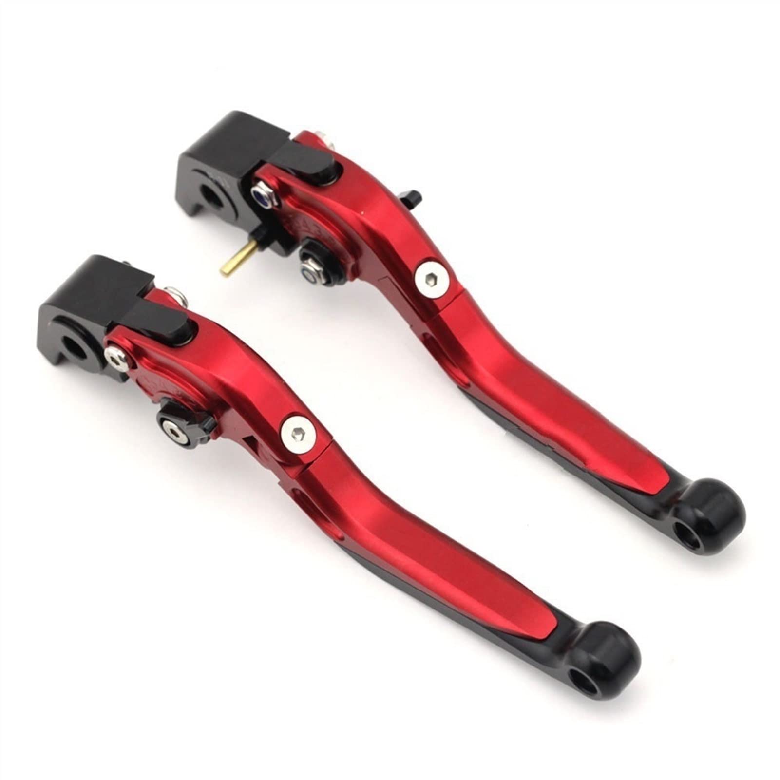 XUBOR Bremskupplungshebel, for Ducati, XDiavel DIAVEL Carbon MULTISTRADA 1200 1260 S Motorrad verstellbar klappbar ausziehbar Aftermarket-Motorrad-Bremskupplungshebel(Red) von XUBOR