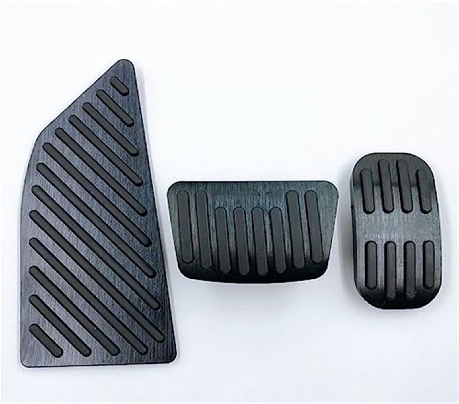 XUBOR For Toyota, for Corolla, E210 12. 2019 2020 2021 2022 Autopedale Pads Gaspedal Kraftstoffbremse Fußstütze Pedalplattenabdeckungen Zubehör Fußpedalabdeckung Kupplungspedalabdeckung(AT 3PCS BLACK) von XUBOR