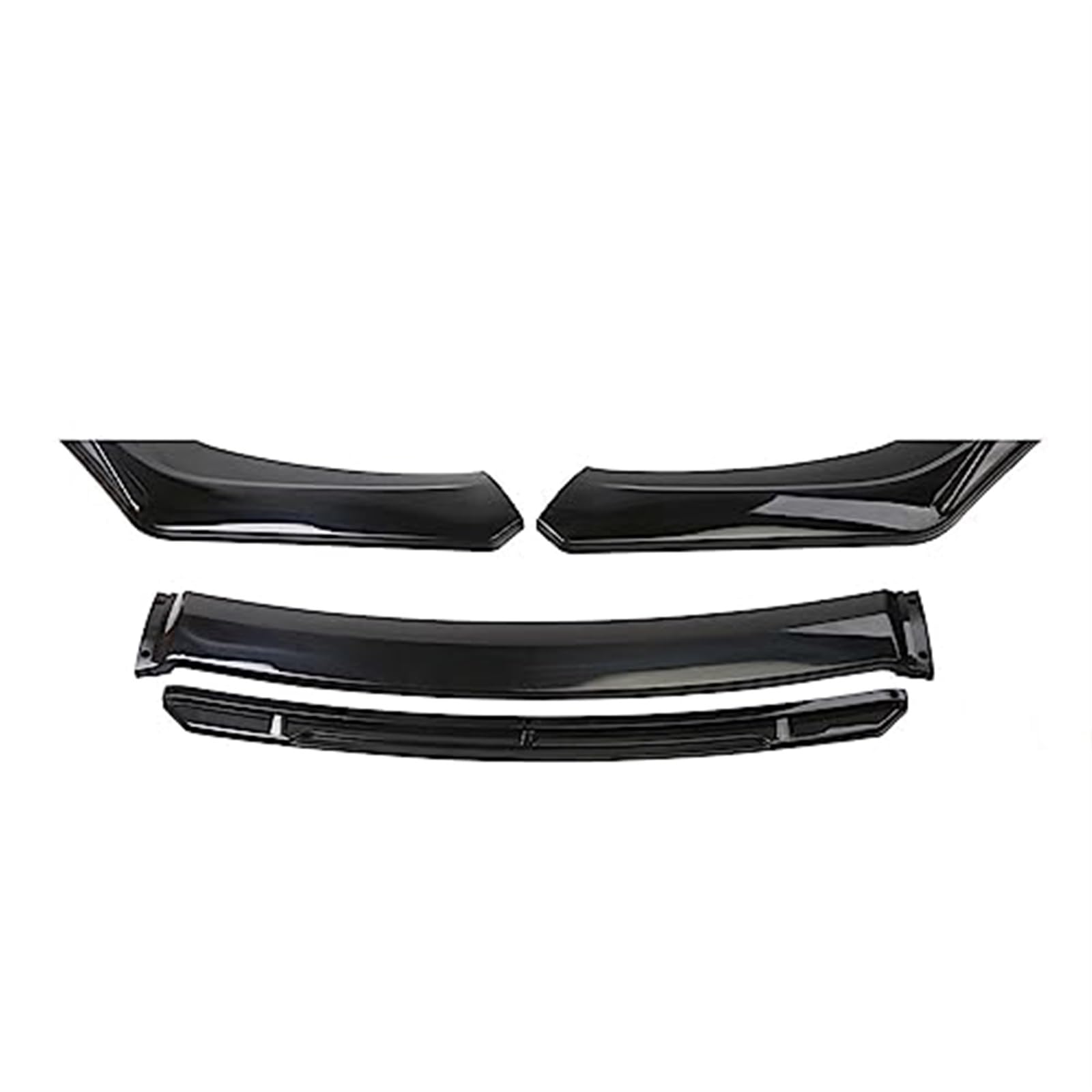 XUBOR Frontstoßstangenlippenspoiler Seitensplitter Diffusor Body Kit Schutzabweiser, for Nissan, Sentra 2016 2017 2018 2019 Autozubehör Frontspoiler Vordere Stoßstangenlippe(Black Black) von XUBOR