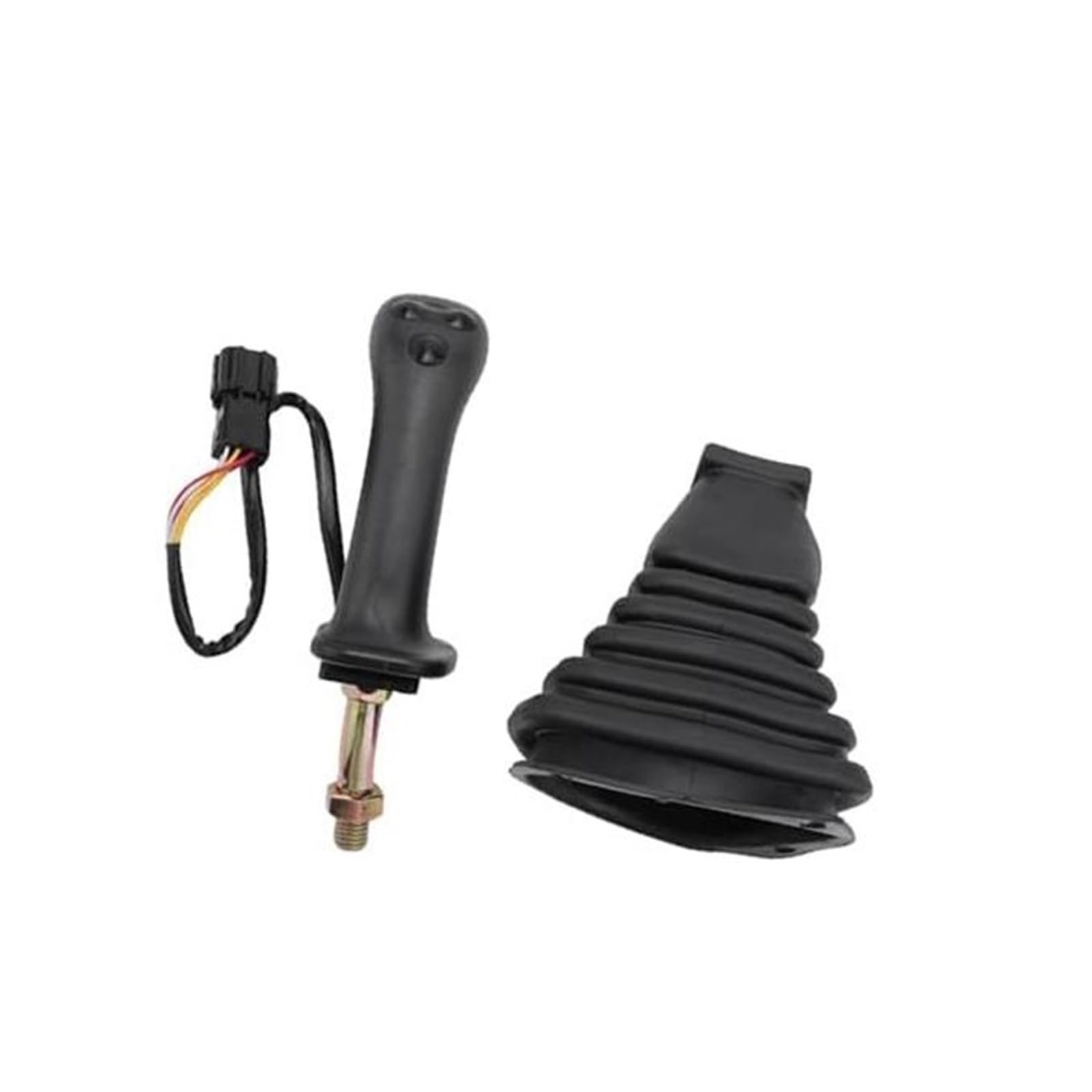 XUBOR Gabelstapler-Joystick, 3 Tasten, Bagger-Joystick-Baugruppe, Griffgetriebe mit Staubschutz, for DX150 215 225 300 370-9C, rechts Joystick für Bagger von XUBOR