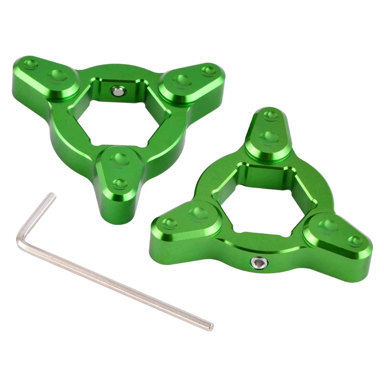 XUBOR Motorrad 17mm CNC Federgabel Vorspannungsversteller, for Yamaha, V-Max V Max 1700 YZF R6 YZF750 YZF600R YZF1000R, Thunderace Vorderradgabel-Vorspannungseinsteller(Green) von XUBOR