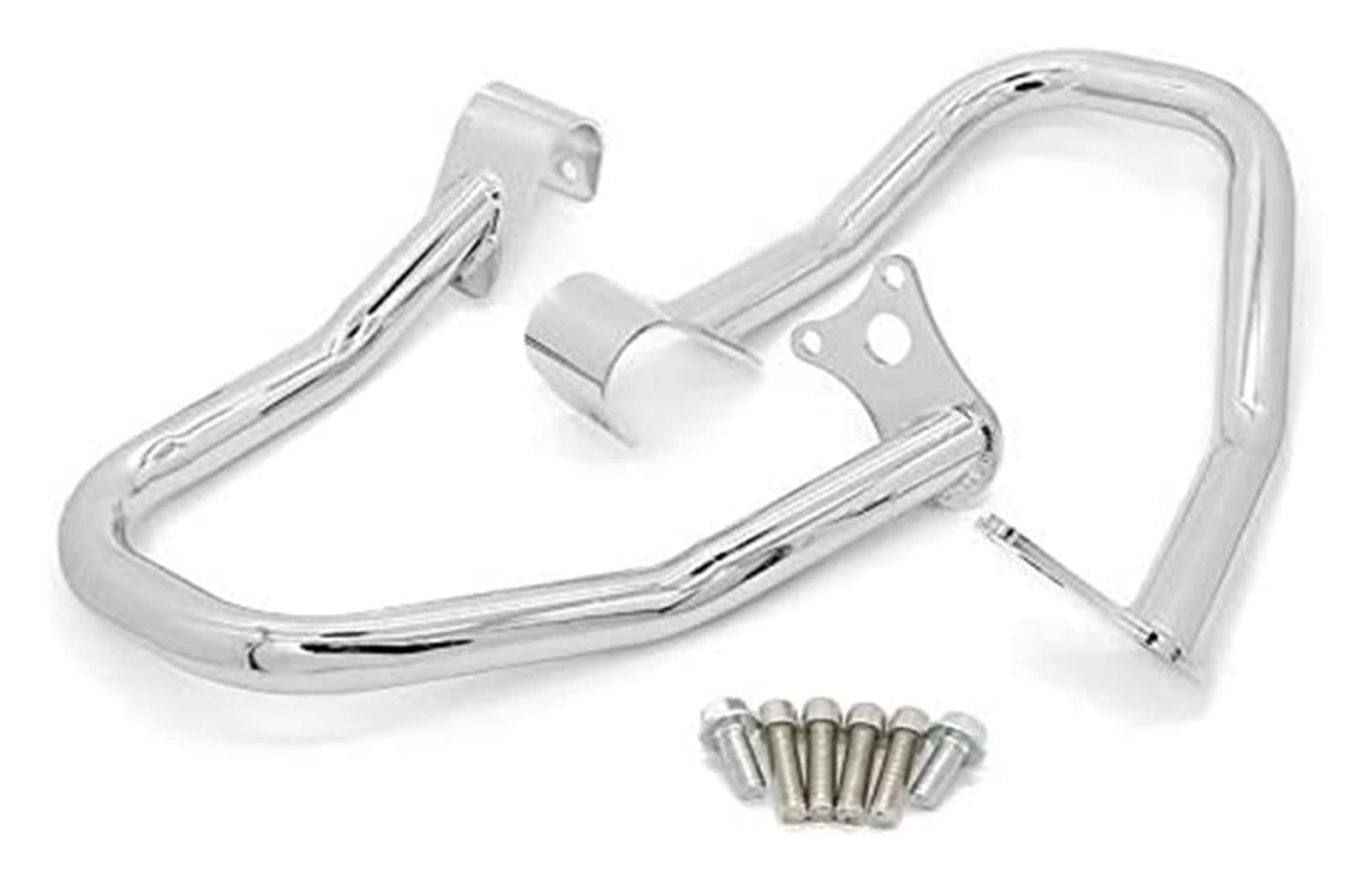 XUBOR Motorrad Highway Stoßstange Motorschutz Crash Bars Stunt Cage, for Indian, Scout 2015-2020 Protector Scout Sixty 2016 2017-2020 Sturzbügel-Rahmenschutz(Chrome) von XUBOR