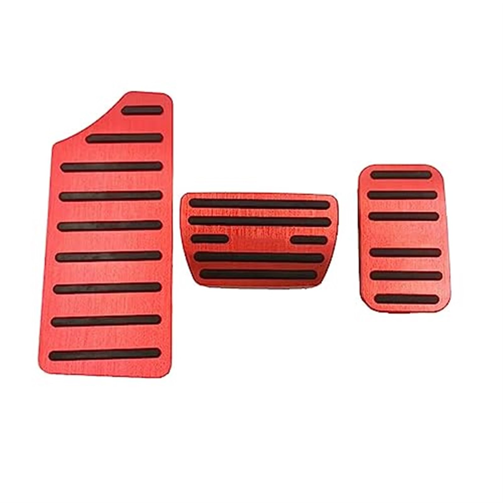 XUBOR for Civic, 10. 11. 2016-2019 2021 2022 Auto Gaspedal Bremspedal Pad rutschfeste Abdeckung Gehäuseschutz Zubehör Fußpedalabdeckung Kupplungspedalabdeckung(Black 3PCS RED) von XUBOR