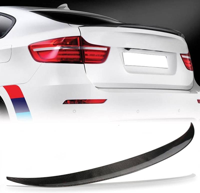 Kohlefaser Heckspoiler paßt für BMW X6 E71 2008-2014 Werksverkauf CF Auto Heckspoiler Flügellippe von XUETAO
