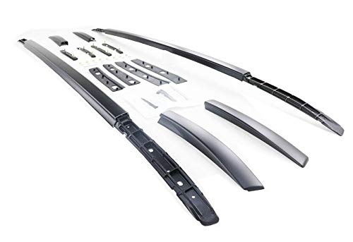 DachträGer，DachgepäCkträGer Aluminiumlegierung Dachgestell Fit for Mitsubishi Outlander 2013-2021 Schienen Bar Gepäckträger Bars Top Cross Bar Rack Rail Boxen(Black) von XUEZHEN