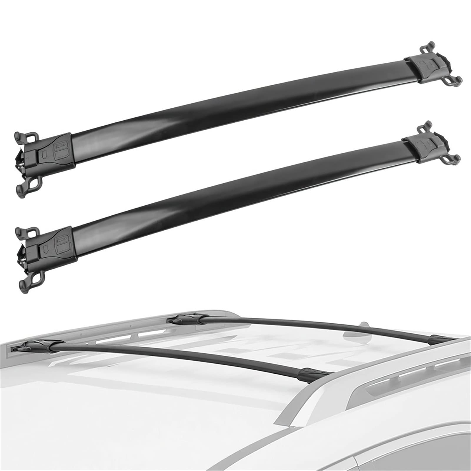 DachträGer，DachgepäCkträGer Dachträgerkreuzbarschiene Kompatible Fitnutzung for Chevy Equinox GMC-Gelände 2011 2011 2012 2013 2014 2015 2016 2017 Cargo Racks von XUEZHEN