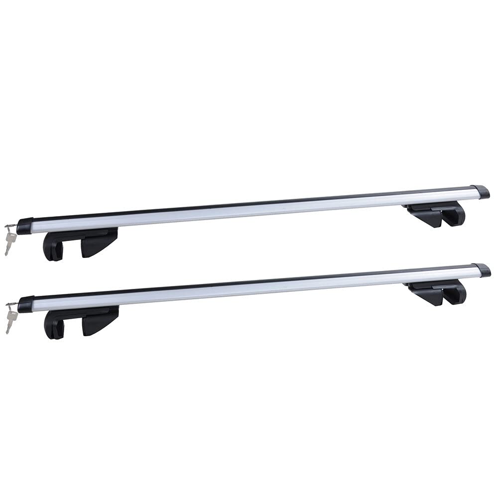 DachträGer，DachgepäCkträGer Universal-Dach-Rack-Crossbars-Dachstäbe passen die meisten SUVs und Autos mit Schlössung gegen Diebstahl.165lb.Kapazität(Length 120cm) von XUEZHEN