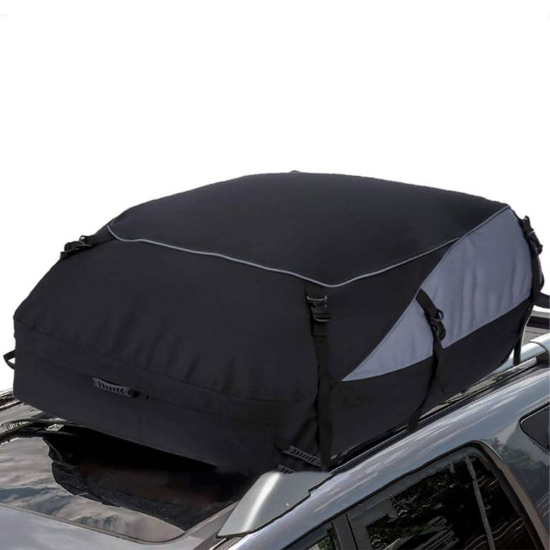 Auto Dachbox 600D wasserdichte Dachgepäckträgertasche für Autos mit Dachträgern,Dachbox-Aufbewahrung,Dachbox Auto mit Verstärkungsgurte,Dachgepäckträger(Size:585L-130×100×45cm,Color:A) von XUHCLY