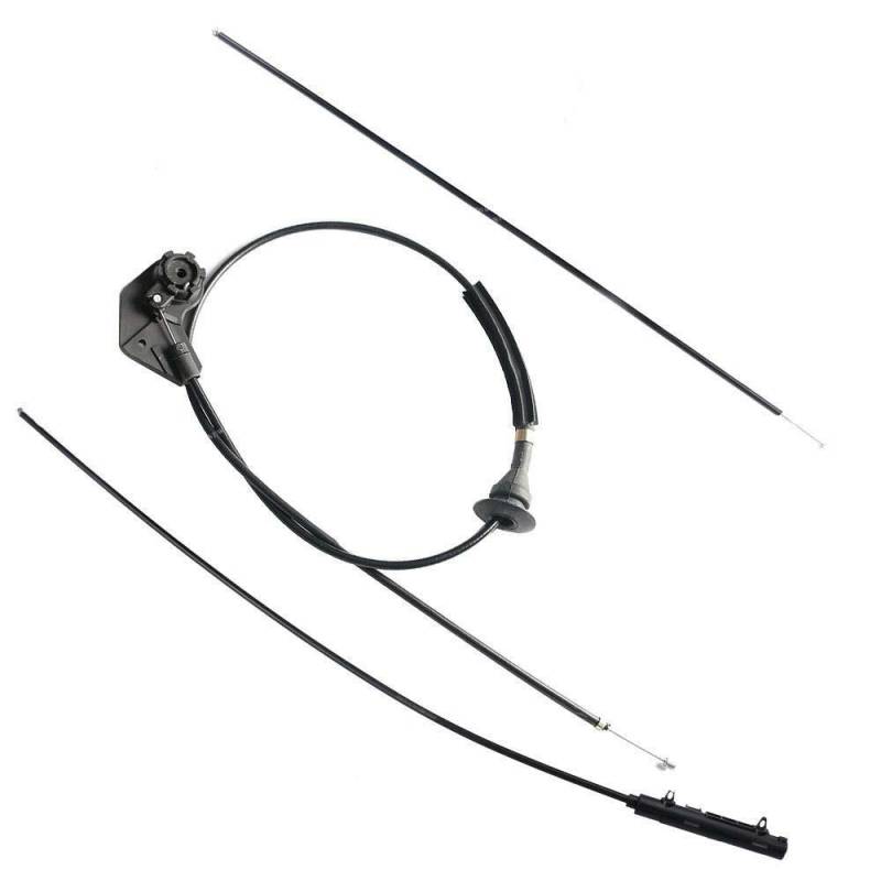 XUJIAN 3 Stück Motorhaubenfreigabe Bowden Kabel für X5 E53 2000-2007 51238403219 von XUJIAN