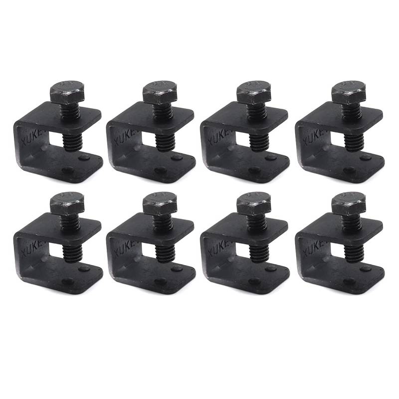 8Pcs Universal Auto Auto Spritzschutz Fitting Befestigung Schwarz U C Klemmen Bolt On Kein Bohren Clips Schmutzfänger Für Auto W/Kotflügel Flansch von XUKEY