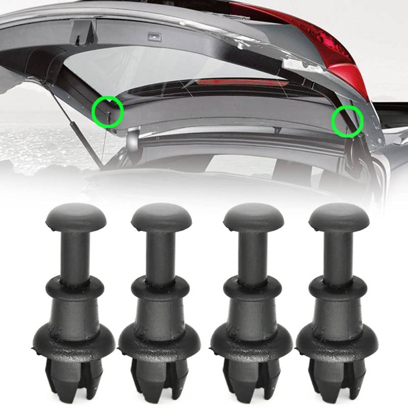 XUKEY 4 x Hutablage Haltegurt String Clip Knopf Halter Pivot Peg für Audi A3 S3 8P 8V Q5 SQ5 8R Q2 Q3 Für VW Golf MK5 MK6 R R32 GTI Tiguan MK1 Polo 6R 6C 2G Up T-cross 8P0862528 1M6867574 A von XUKEY