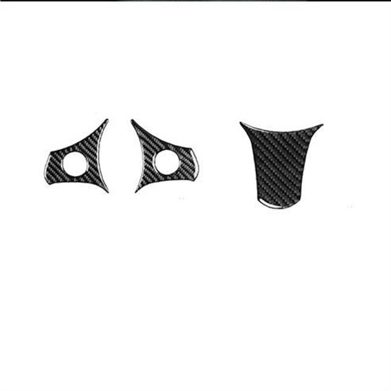 Auto Interieurleisten Für Alfa Für Romeo 159 2004-2011 Carbon Fiber Lenkrad Panel Auto Innen Zubehör Dekorative Aufkleber Interieurleisten Dekoration(Farbe:Schwarz) von XUNANNAN