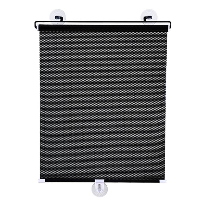 Einziehbar Auto Sonnenrollo Flexibler Sonnenschutz Auto, Seitenscheibe PVC Faltbarer Sonnenschutzrollo Heckscheibe Rollo Lichtdurchlässig, Inkl. 3 Saugnäpfen (40x60cm (15.7x23.6in)) von XUNFAKEJI