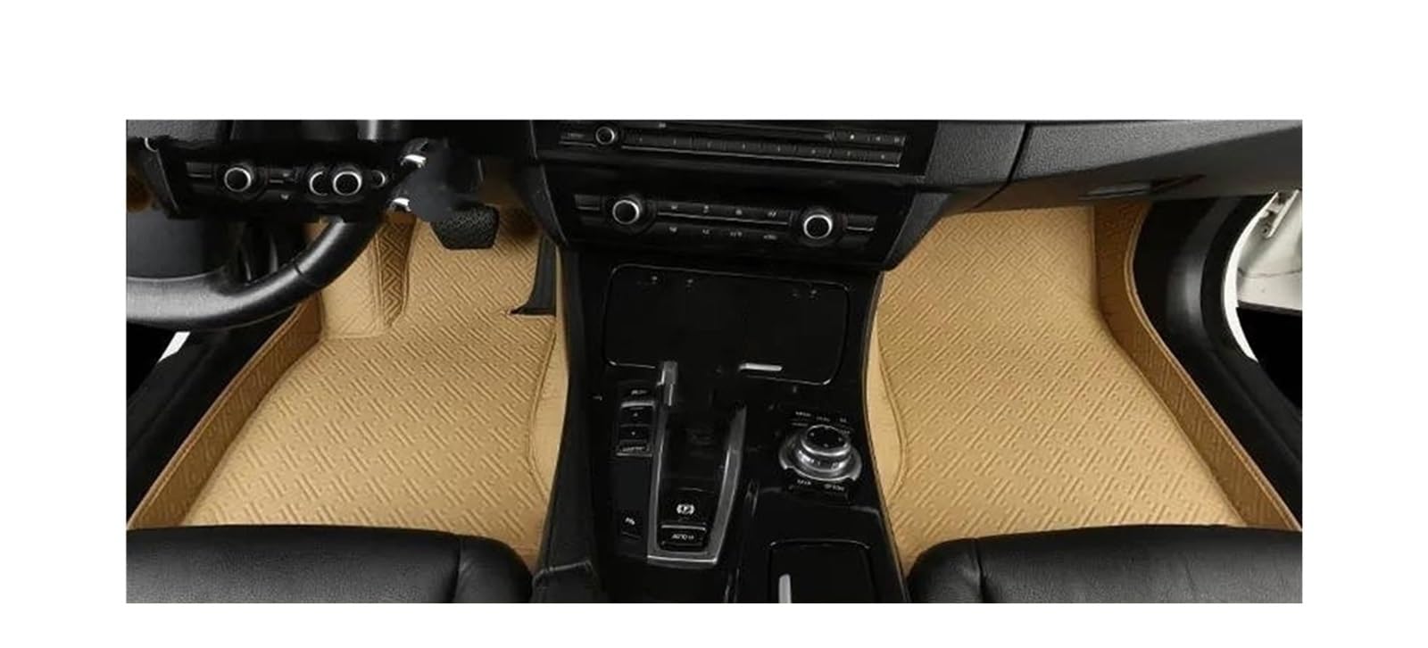 Auto Fußmatten Für A8 2002 2003 2004 2005 2006-2023 Custom Car Fußmatten Auto Teppiche Fuß Coche Zubehör Automatte Passend(Beige,2011-2017) von XVGUOYAN