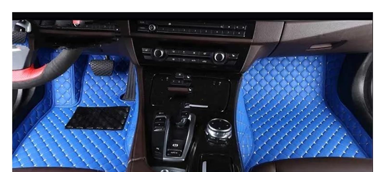 Auto Fußmatten Für I3(I01) Für I4(G26) Für I8(I12) Custom Car Fußmatten Auto Teppiche Fuß Coche Zubehör Automatte Passend(Blau,G15 2Doors) von XVGUOYAN