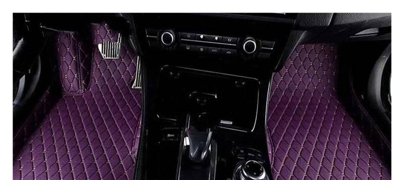 Auto Fußmatten Für I3(I01) Für I4(G26) Für I8(I12) Custom Car Fußmatten Auto Teppiche Fuß Coche Zubehör Automatte Passend(Purple,G15 2Doors) von XVGUOYAN