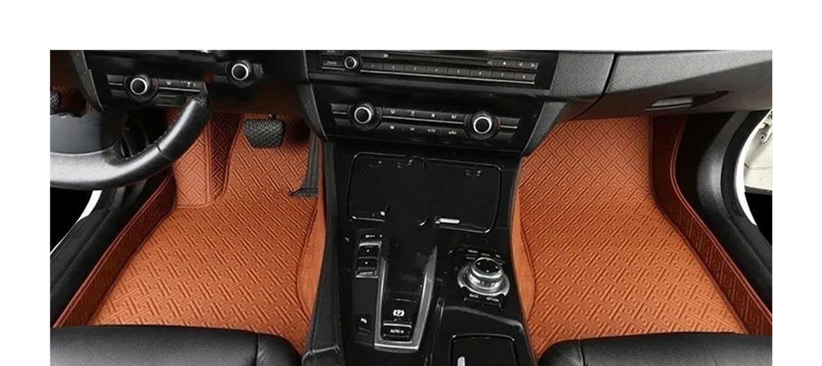 Auto Fußmatten Für KIA Für Carens Für Rondo 2006 2007 2008 2009 2010 2011 2012-2022 Custom Car Fußmatten Auto Teppiche Fuß Coche Zubehör Automatte Passend(Brown,2006-2012) von XVGUOYAN