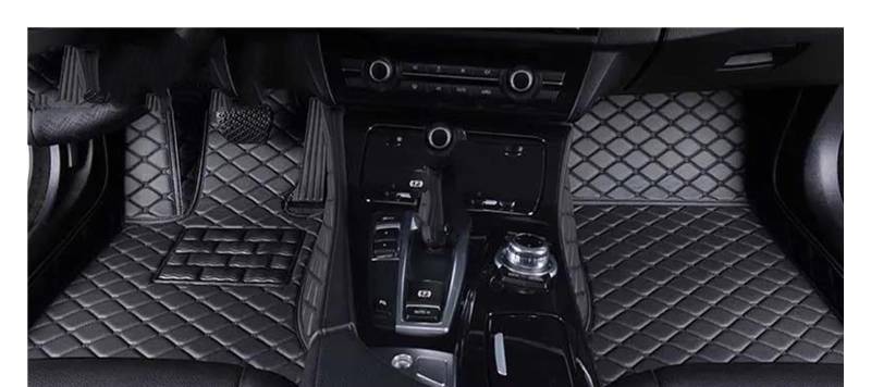 Auto Fußmatten Für Mitsubishi Für Outlander 2000-2023 Custom Car Fußmatten Auto Teppiche Fuß Coche Zubehör Automatte Passend(All Black,2013-2015) von XVGUOYAN