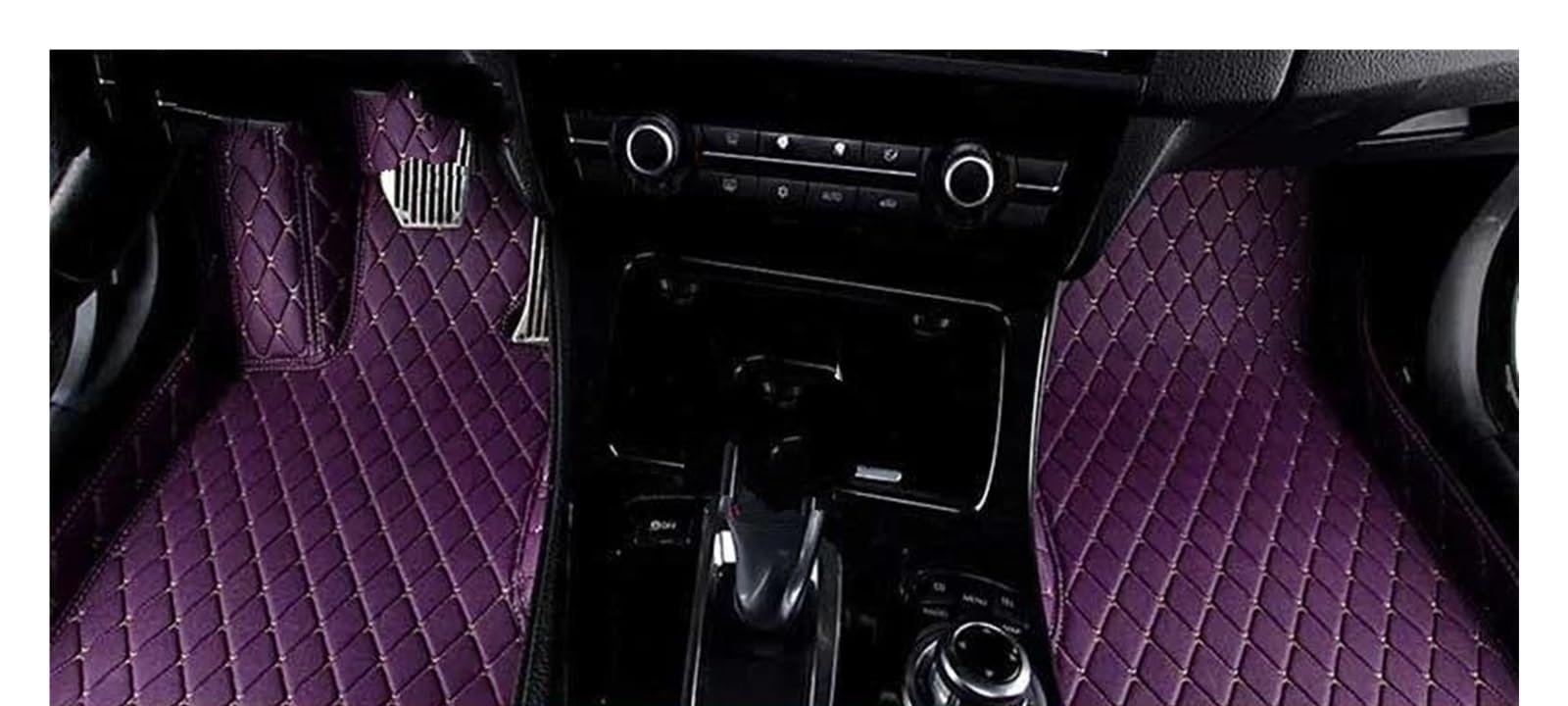 Auto Fußmatten Für Mitsubishi Für Outlander 2000-2023 Custom Car Fußmatten Auto Teppiche Fuß Coche Zubehör Automatte Passend(Purple,2000-2007) von XVGUOYAN