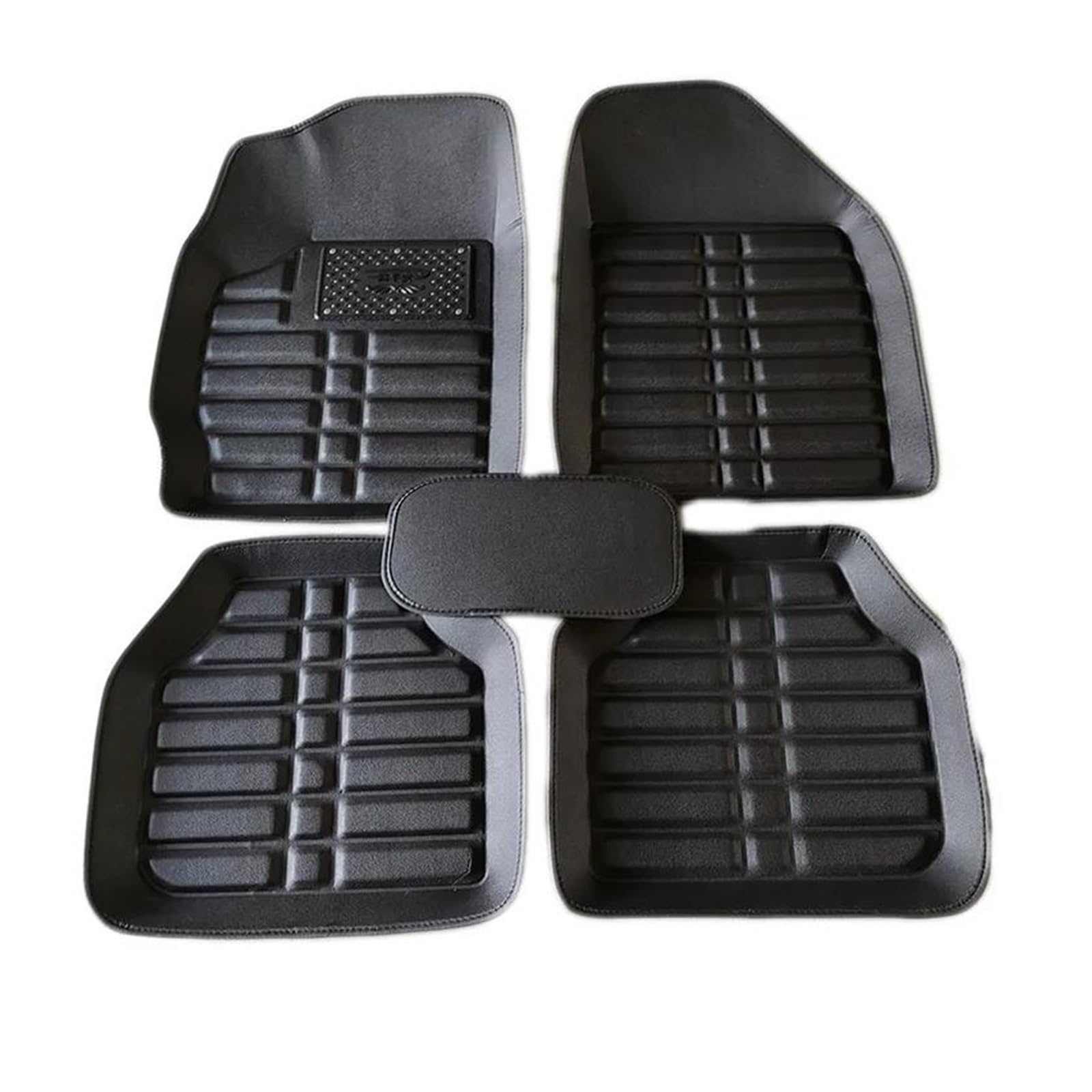 Auto Fußmatten Für Mitsubishi Für Outlander 2008 2009 2010 2011 2012 Leder Auto Innen Zubehör Auto Fußmatten wasserdichte Anti Schmutzig Teppiche Automatte Passend(Schwarz) von XVGUOYAN