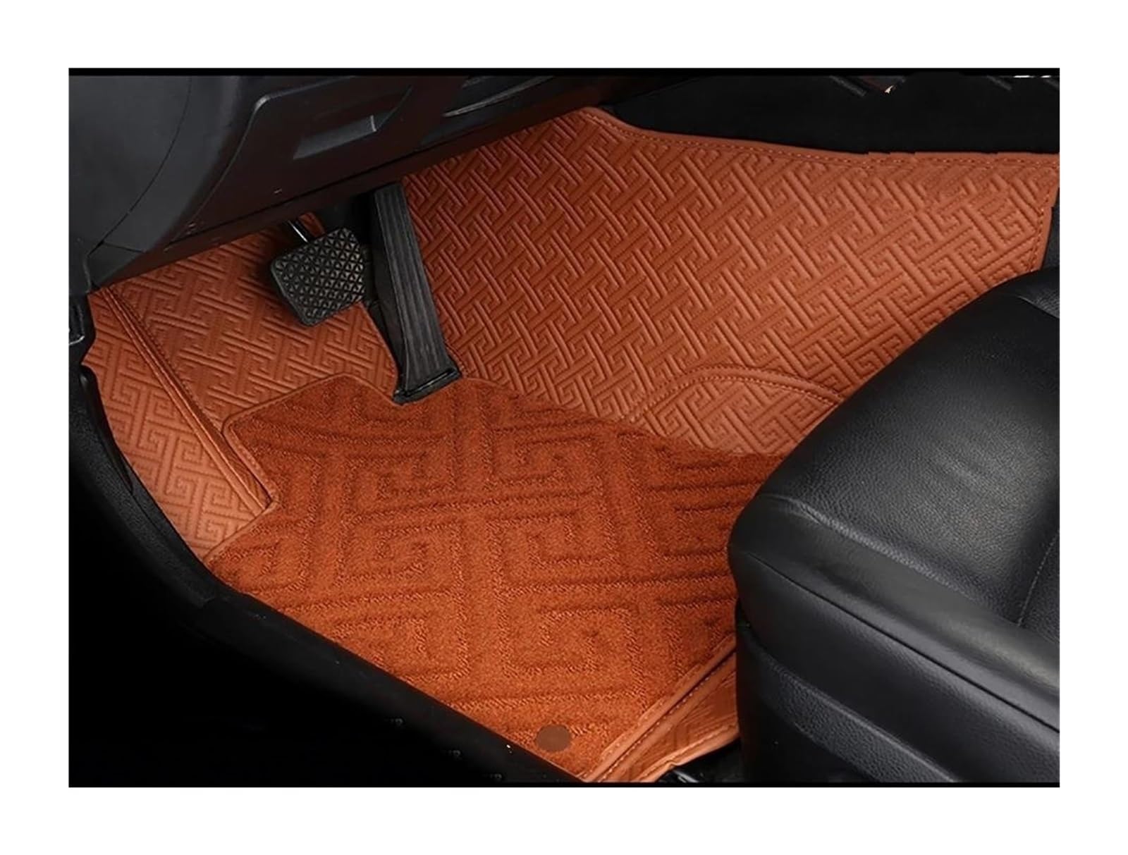 Auto Fußmatten Für Suzuki Für Kizashi 2010 2011 2012 2013 2014 2015 2016-2022 Custom Car Fußmatten Auto Teppiche Fuß Coche Zubehör Automatte Passend(Brown Double) von XVGUOYAN