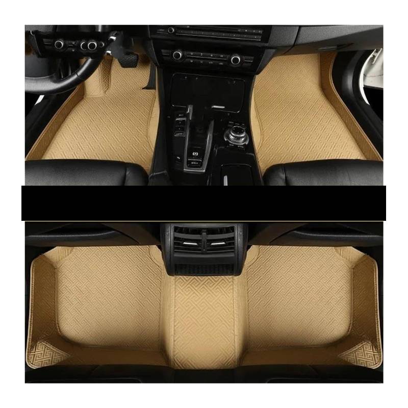 Auto Fußmatten Für X7 Für G07 Auto Custom Car Fußmatten Teppiche Fuß Coche Zubehör Automatte Passend(Beige,7) von XVGUOYAN