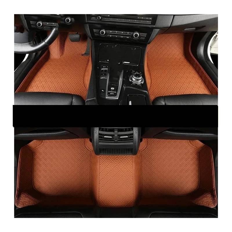 Auto Fußmatten Für X7 Für G07 Auto Custom Car Fußmatten Teppiche Fuß Coche Zubehör Automatte Passend(Brown,7) von XVGUOYAN