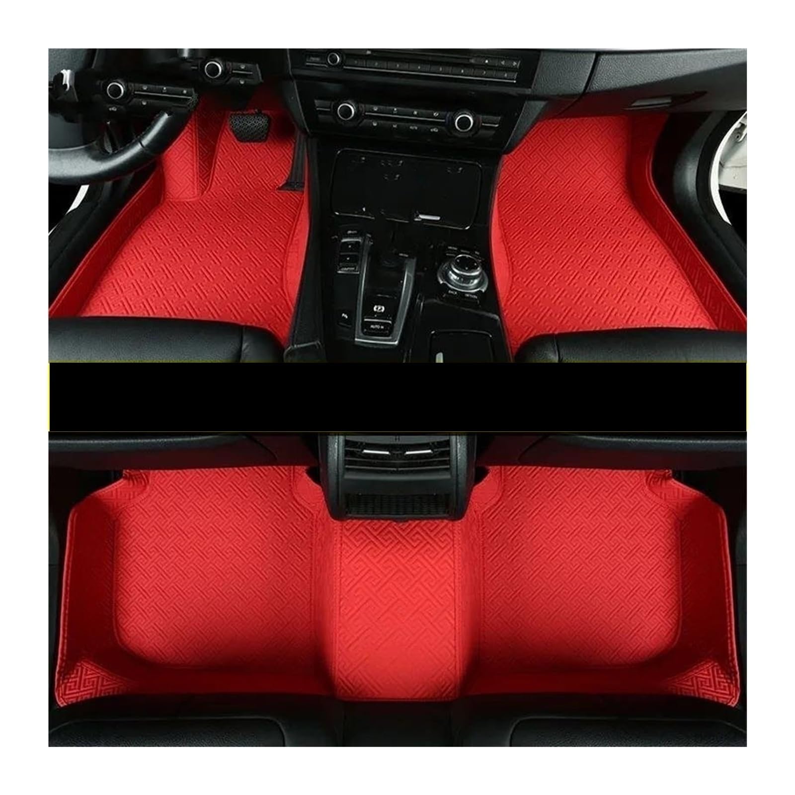 Auto Fußmatten Für X7 Für G07 Auto Custom Car Fußmatten Teppiche Fuß Coche Zubehör Automatte Passend(Red,7) von XVGUOYAN