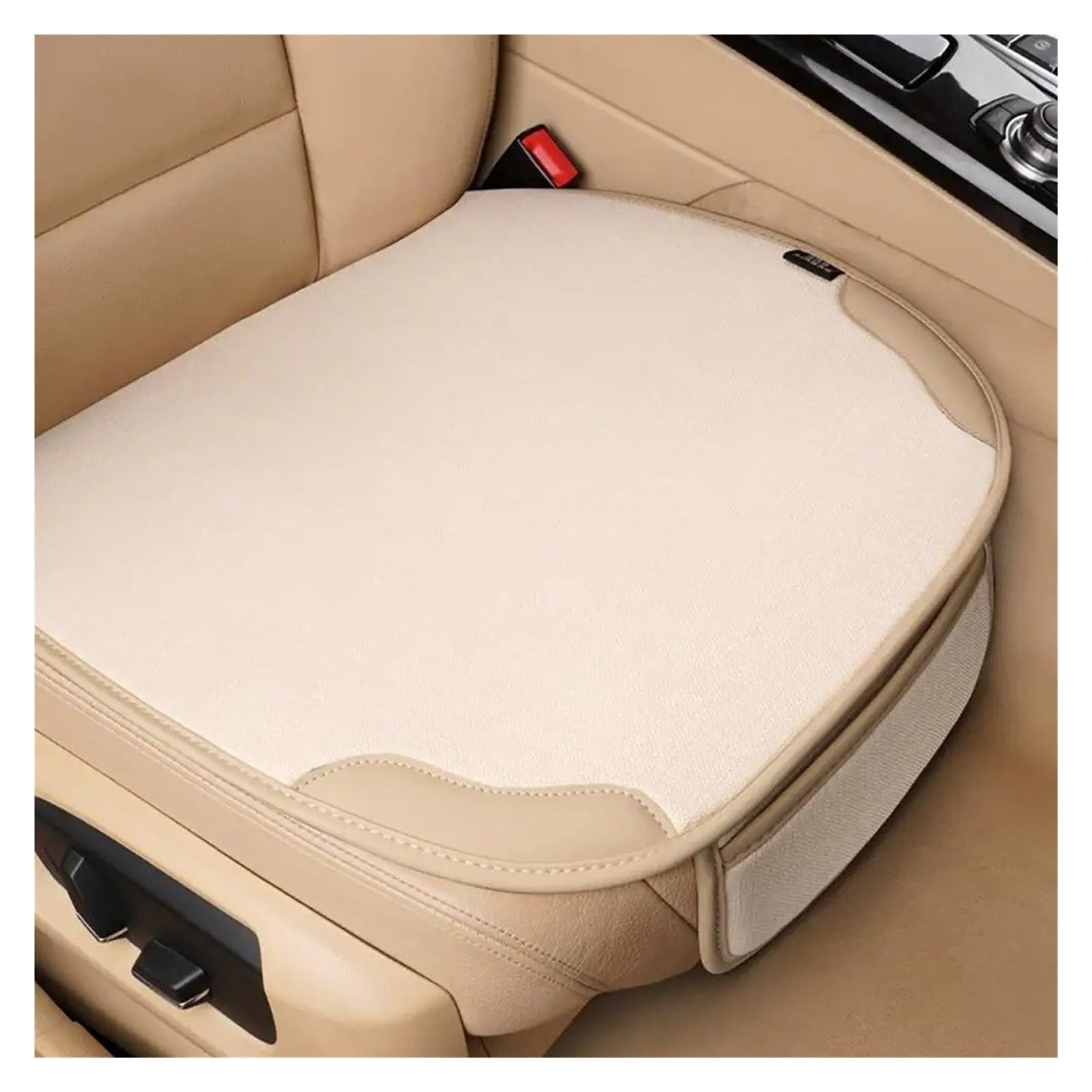 Autositzbezüge Auto Sitz Stuhl Schützen Atmungsaktive Flachs Sitz Abdeckung Feuchtigkeitsbeständig Universal Auto Zubehör Innen Vier Jahreszeiten C4M6 Auto Sitzbezüge(Beige) von XVGUOYAN