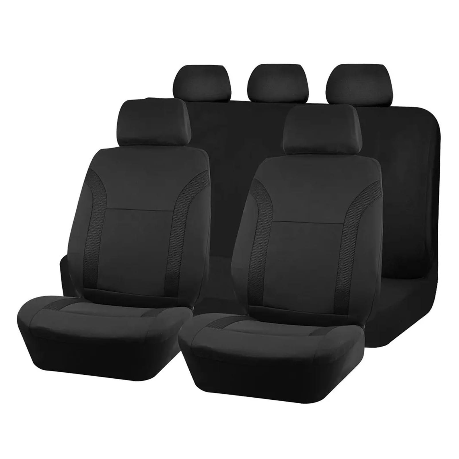 Autositzbezüge Autositzbezüge Aus Polyester Und Air-Mesh-Gewebe Universalgröße Autozubehör Innenraum Passend Für Die Meisten Autos SUVs LKWs Und Transporter Auto Sitzbezüge(5 seat Set) von XVGUOYAN