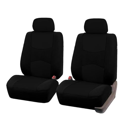 Autositzbezüge Autositzbezüge Vollautositzbezug Universelle Passform Innenausstattung Schutzfarbe Grau Auto-Styling Auto Sitzbezüge(2 Piece Black Covers) von XVGUOYAN