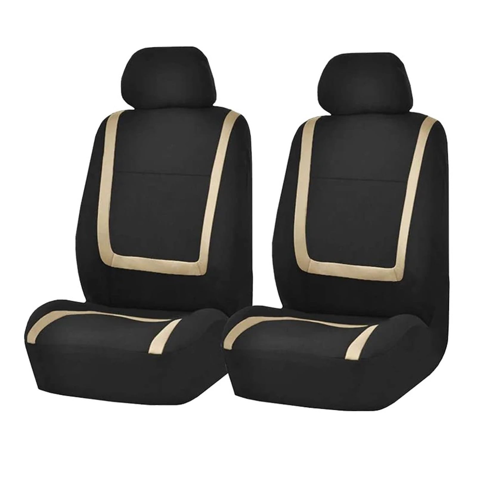 Autositzbezüge Autositzbezüge Vorne Und Hinten Geteilte Sitzbank Schutz Sitzkissen Universal Atmungsaktive Sitze Abdeckung Schutzbezüge Innenraum Auto Sitzbezüge(2 Seats-Beige) von XVGUOYAN