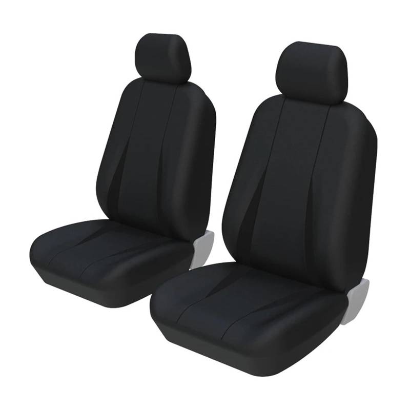 Autositzbezüge Autositzbezug T-Shirt Schwarz Universal Auto Sitzbezüge(2 Seats-Black) von XVGUOYAN