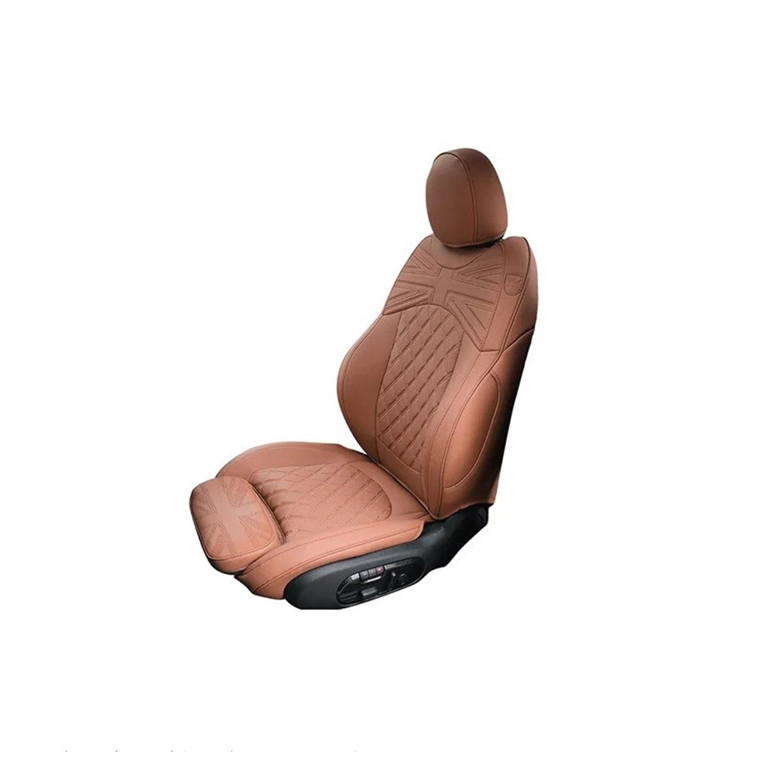 Autositzbezüge Für Mini Für Cooper R56R55F54F55F56F60 Autositz Alle Abdeckungen Schutzkissenpolster Leder Autozubehör Leder Autositzbezug Auto Sitzbezüge(Dark Brown) von XVGUOYAN