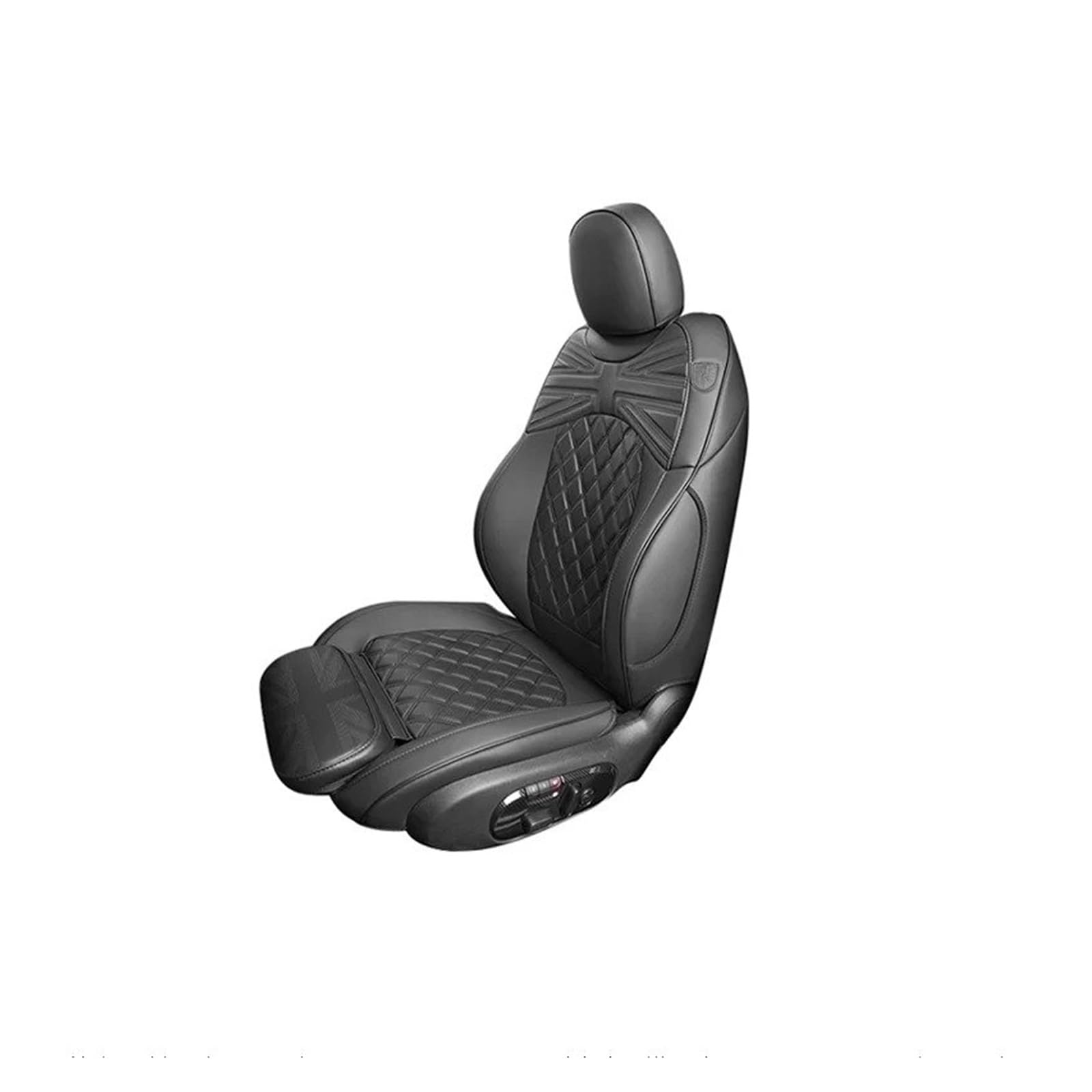 Autositzbezüge Für Mini Für Cooper R56R55F54F55F56F60 Autositz Alle Abdeckungen Schutzkissenpolster Leder Autozubehör Leder Autositzbezug Auto Sitzbezüge(Schwarz) von XVGUOYAN