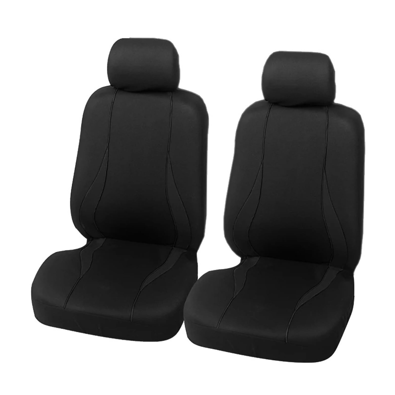 Autositzbezüge Komplettset Autositzbezüge Universal Fit Autositzschutz Auto-Innenausstattung Beige Für Lada Largus Auto Sitzbezüge(Black 2PCS) von XVGUOYAN