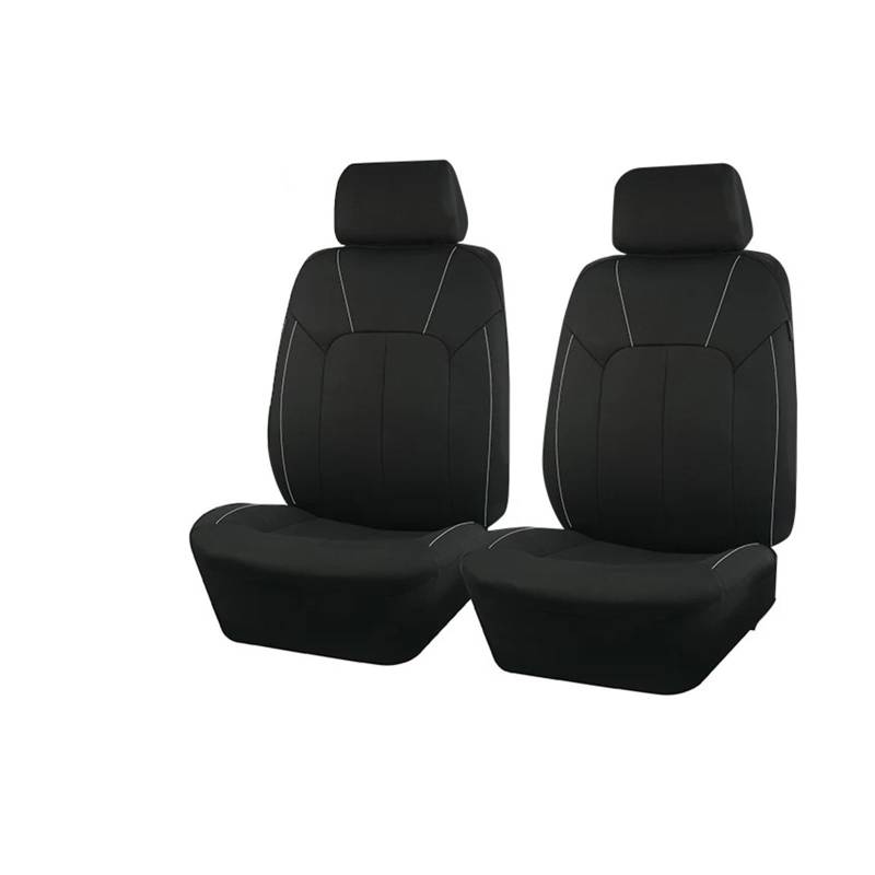 Autositzbezüge Schwarzer Universal-Autositzbezug Aus Polyester Komplettes Set Unisex-Zubehör Innendekoration Passend Für Auto SUV Van Sitzschutz Auto Sitzbezüge(2 Front seat Gray) von XVGUOYAN