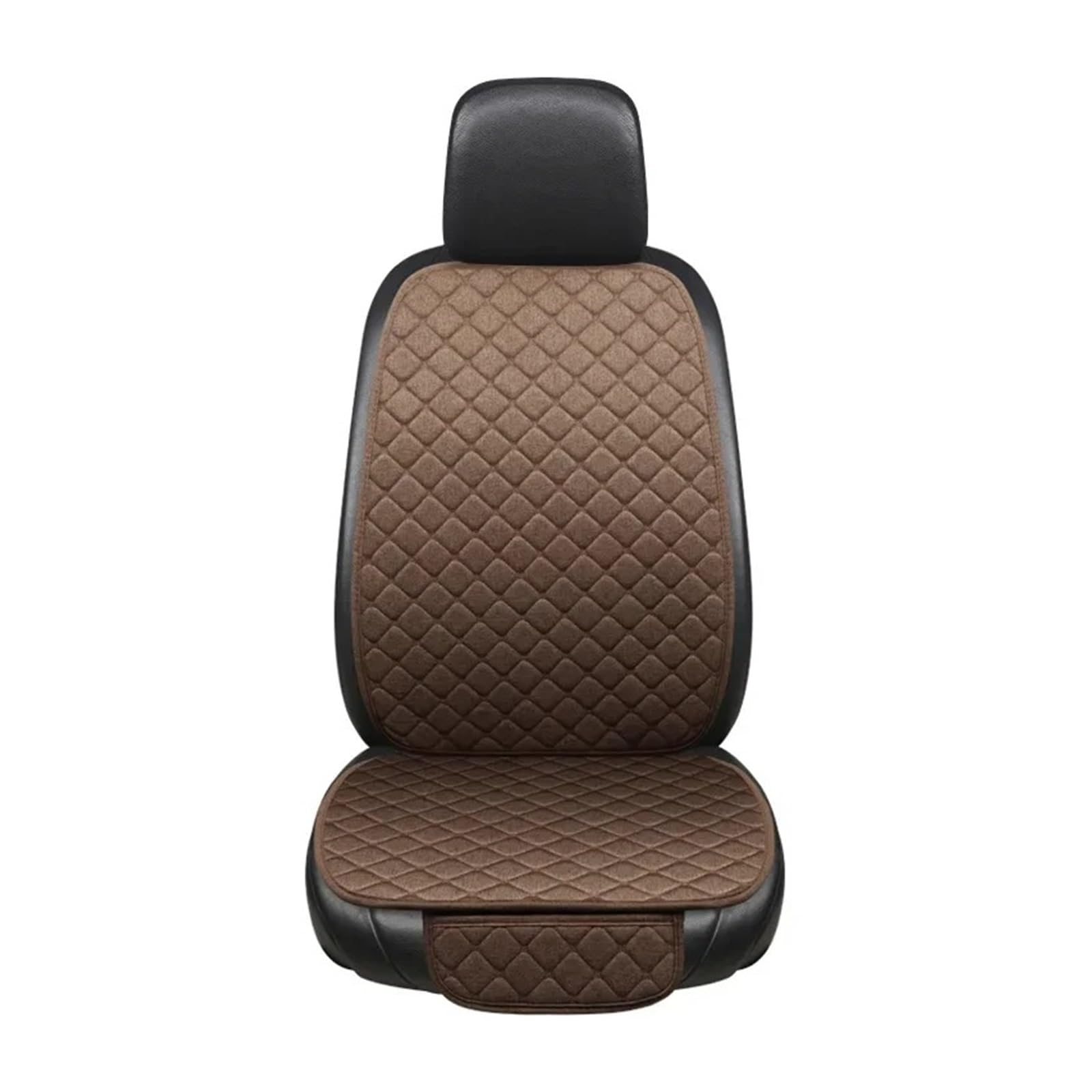 Autositzbezüge Universal Autositzbezug Protector Auto Flachs Vorne Hinten Hinten Rückenlehne Leinen Sitzkissen Pad Für SUV Limousine Fließheck LKW Auto Sitzbezüge(Brown with backrest) von XVGUOYAN