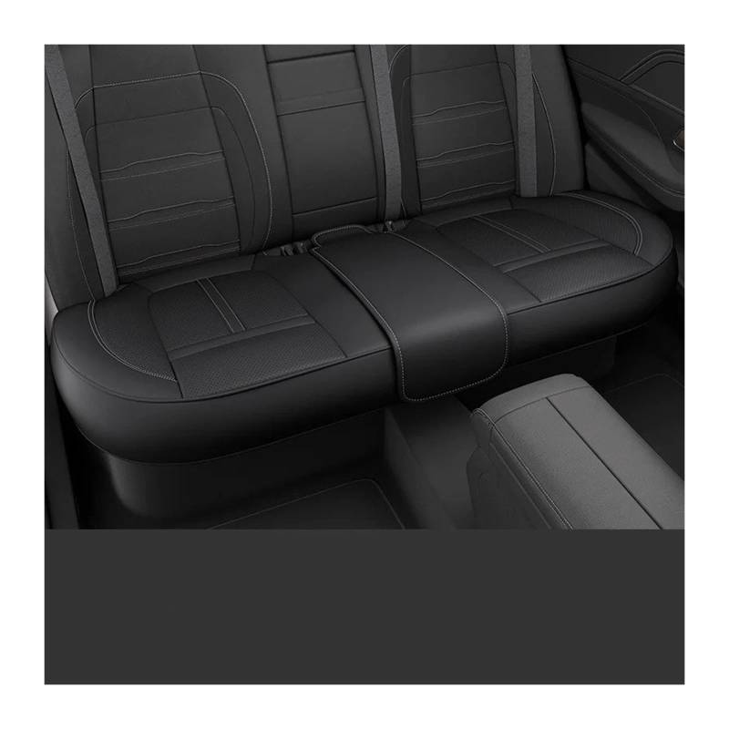 Autositzbezüge Verbesserte Autositzbezüge Aus Leder Atmungsaktive Sitzbezüge Für Die Meisten Autos/SUVs Universeller Autositzschutz Wasserdicht Auto Sitzbezüge(Rear Cushion Black) von XVGUOYAN