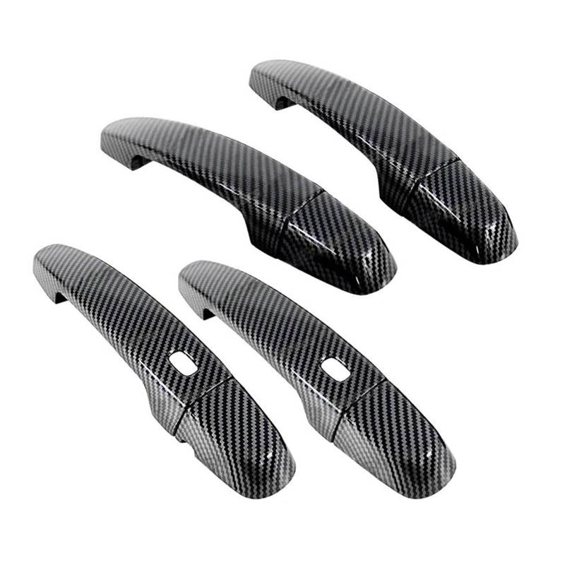 Exterieur Auto Türgriff Für Chevrolet Für Malibu Für Limousine 2016-2020 2021 2022 2023 1 Set Schwarz Carbon Faser Stil Türgriff Abdeckung Trim 2 Löcher Außentürgriff Vorne Links von XVGUOYAN