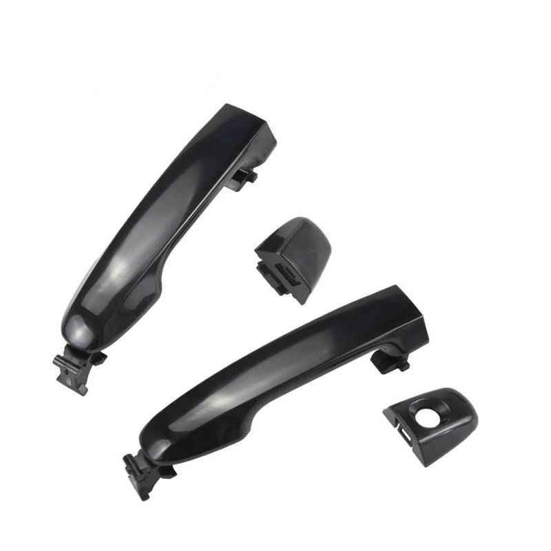 Exterieur Auto Türgriff Für Toyota Für Camry 2012-2017 69210-06200 69210-60170 4 Pcs Außen Hinten Tür Griff Mit End Kappe Schwarz Äußere Zubehör Außentürgriff Vorne Links von XVGUOYAN