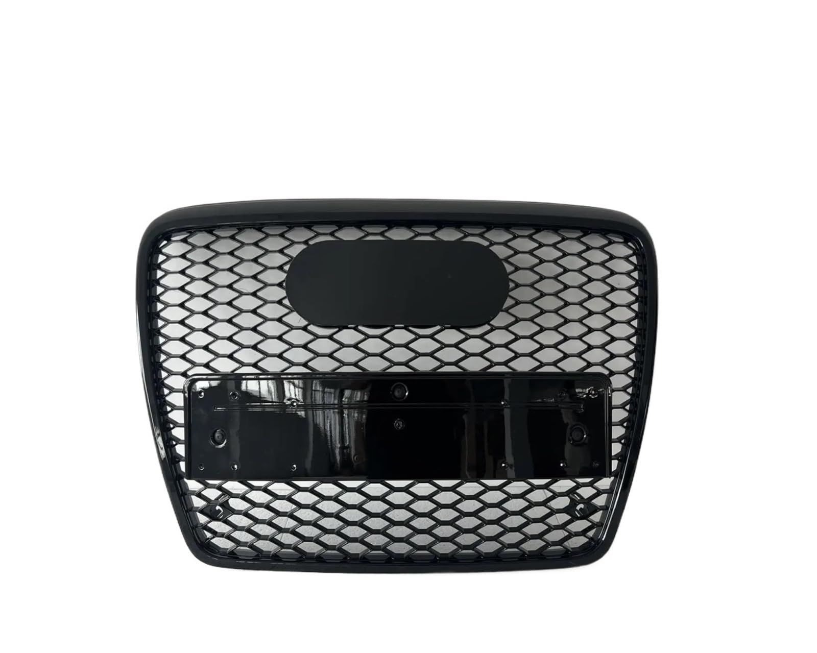 Front Kühlergrill Für RS6 Für A6/S6 C6 2005 2006 2007 2008 2009 2010 2011 (Refit Für RS6 Stil) Auto Zubehör Werkzeuge AR Front Stoßstange Grille Kühlergrill(Chrome Emblem) von XVGUOYAN