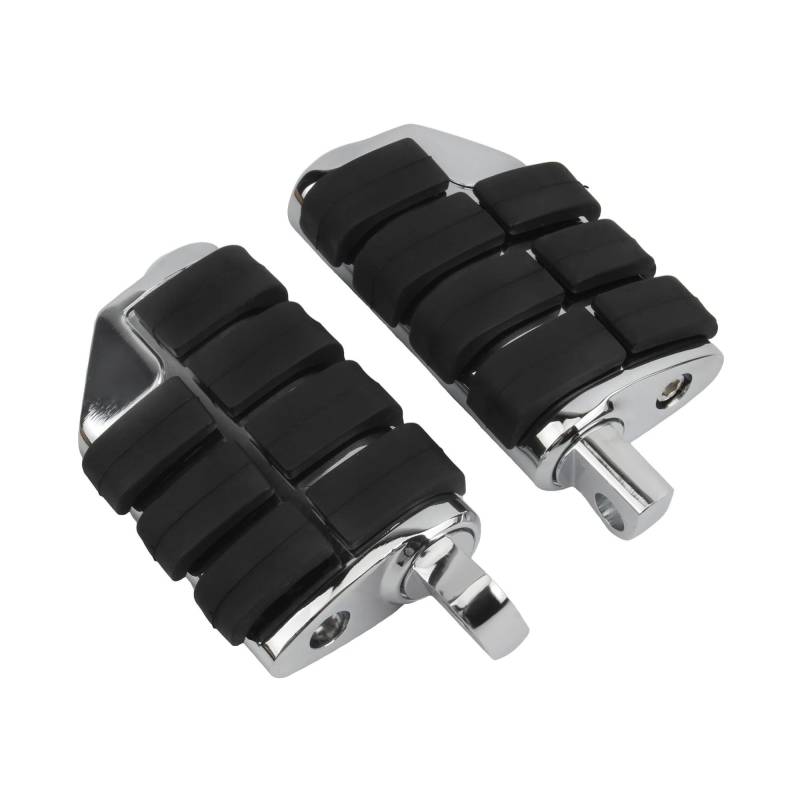 Fußrasten Motorrad Für Eisen Für XL 883 1200 Für Dyna Fußstütze Vorne Hinten Fuß Motorrad Peg Rest Motorrad Fußstützen(Silber) von XVGUOYAN